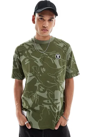 A Bathing Ape Camiseta de manga corta con estampado de camuflaje de