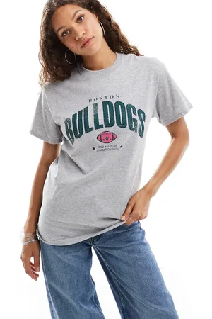 Daisy Street Camiseta extragrande con estampado gráfico "Bulldogs" de
