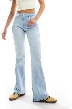 Tommy Hilfiger Vaqueros de campana y talle alto con lavado azul claro Slyvia de