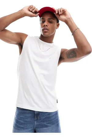 French Connection Camiseta blanca sin mangas de French Connection