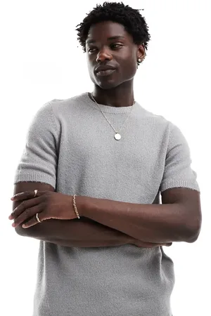 ASOS Camiseta de punto ligero cepillado de