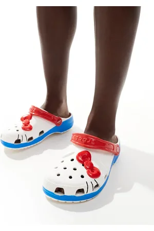 Crocs Zuecos multicolores unisex clásicos con diseño de Hello Kitty IAM de