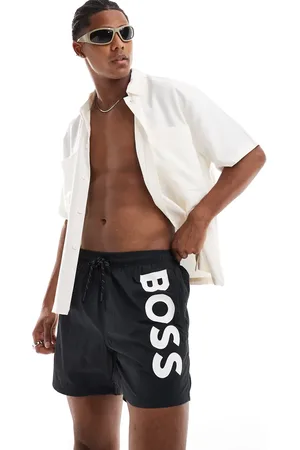 HUGO BOSS Shorts de baño negros Octopus de BOSS