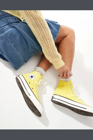 Converse Zapatillas de deporte hi-top amarillas Chuck 70 de
