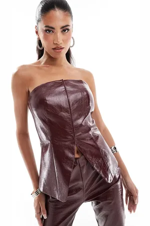 ASOS Chaleco de cuero sintético de