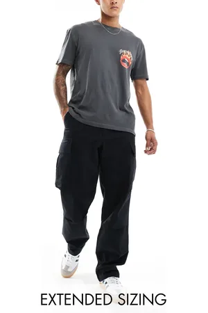 ASOS Pantalones cargo negros holgados de