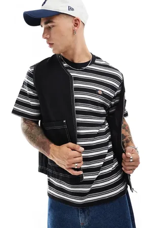 Dickies Camiseta a rayas blancas y negras Seasonal de -Verde