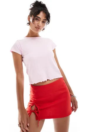 MANGO Top con bajo ondulado de