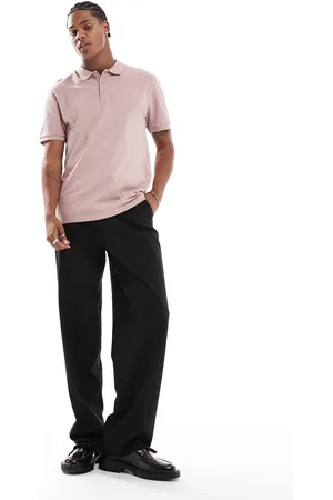 ASOS Polo rosa de piqué de