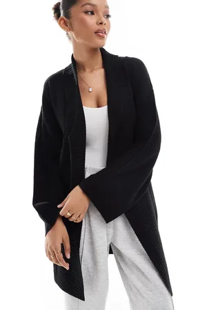 Threadbare Cárdigan con cuello esmoquin y lazada delantera de