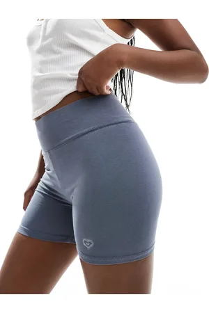 Miss Selfridge Leggings cortos azul lavado de (parte de un conjunto)-Sin color