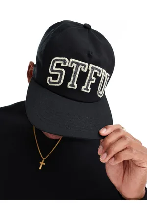 ASOS Gorra de corte skater con estampado universitario vintage "STFU" de