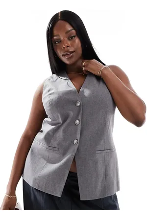 ASOS Chaleco largo de Curve
