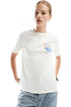 Napapijri Camiseta color de manga corta Roen de -Blanco