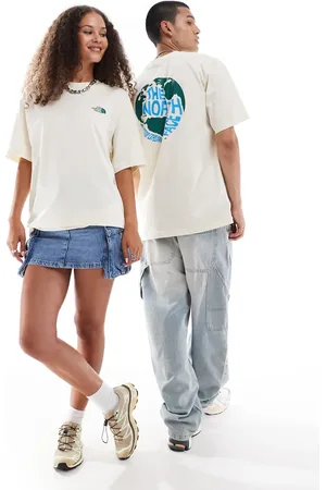 The North Face Camiseta extragrande con estampado trasero de globo de