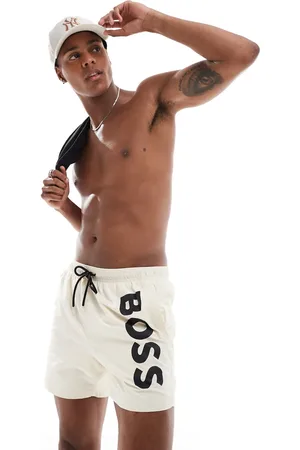 HUGO BOSS Shorts de baño blancos Octopus de BOSS