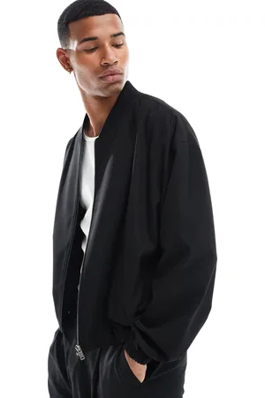 ASOS Chaqueta de vestir negra estilo bomber de (parte de un conjunto)