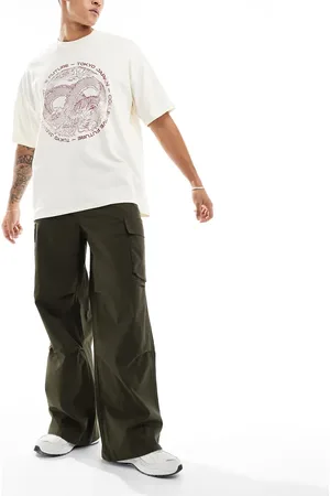 ASOS Pantalones cargo caquis de corte muy holgado de -Verde