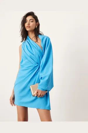 ASOS Vestido corto drapeado Ultimate de -Negro