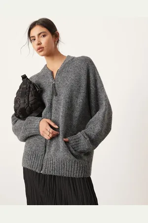 ASOS Jersey con cremallera de punto compacto de