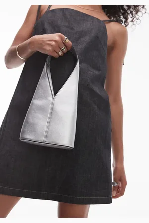 Topshop Bolso de mano metalizado Gima de
