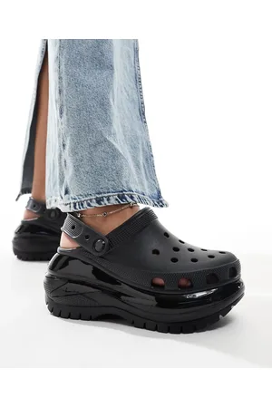 Crocs Zuecos negros unisex Mega Crush de