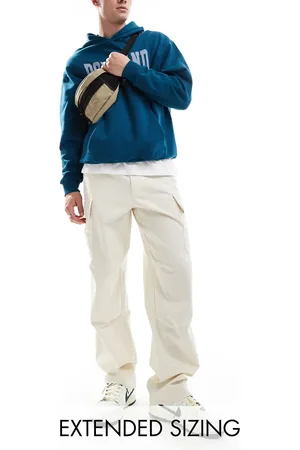 ASOS Pantalones cargo color holgados de -Beis neutro