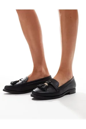 London Rebel Zapatos negros planos Katy de