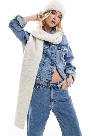 ASOS Bufanda color de canalé de lana de -Multicolor