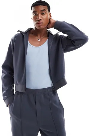 Weekday Chaqueta de chándal con cremallera y diseño estructurado Ant de (parte de un conjunto)
