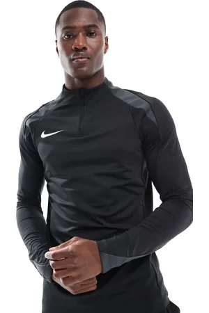 Nike Sudadera negra con media cremallera Strike de