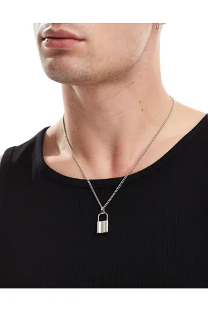 FADED FUTURE Collar con colgante de candado de