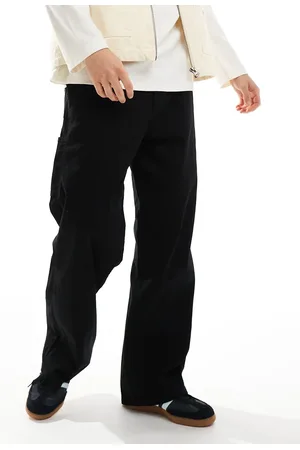 JACK & JONES Vaqueros negros holgados de estilo worker Evan de