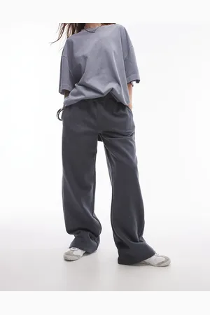 Topshop Joggers color de pernera recta de (parte de un conjunto)-Gris