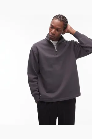 Topman Sudadera con cremallera corta de