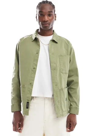 Vans Chaqueta verde caqui estilo camisa Westfield de