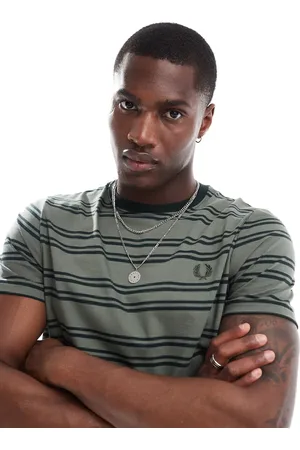 Fred Perry Camiseta a rayas negras de