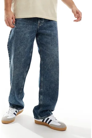 JACK & JONES Vaqueros azul lavado rígidos de corte suelto Eddie de