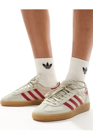 adidas Zapatillas de deporte grises y burdeos Handball Spezial de