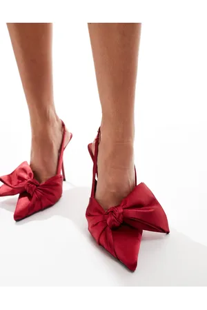 Simmi London Zapatos rojos con correa talonera y medio lazo Berry de SIMMI London