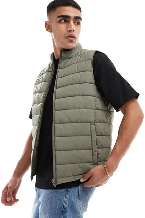 New Look Chaleco verde ligero de