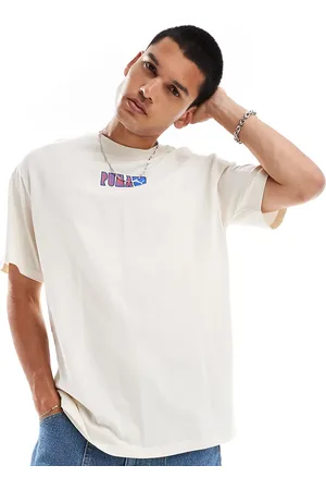 PUMA Camiseta con logo en la parte central del pecho de