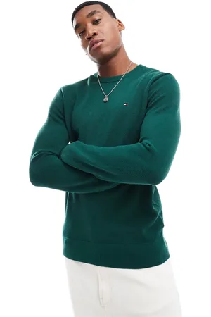 Tommy Hilfiger Jersey verde bosque básico de