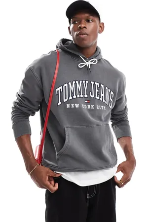 Tommy Hilfiger Sudadera lavado con capucha y logo universitario de