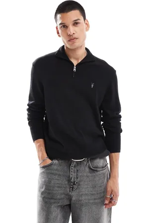 AllSaints Jersey con cremallera corta de punto Kilburn de