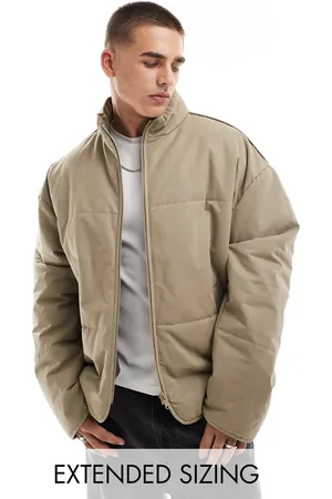ASOS Chaqueta de plumas color extragrande de -Beis neutro