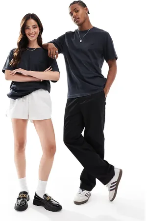 Lacoste Camiseta lavado unisex con logo de