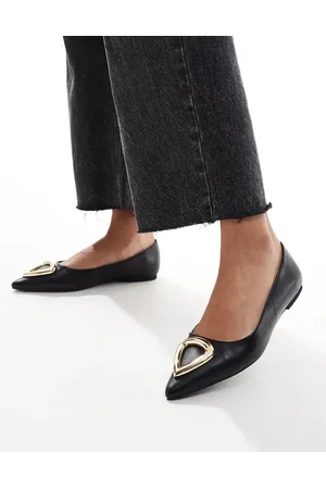 ASOS Bailarinas negras con adorno Lennox de