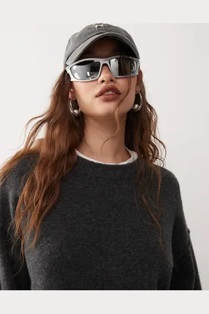 Weekday Jersey negro jaspeado de mezcla de lana Funda de