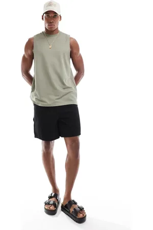 ASOS Camiseta holgada sin mangas de malla deportiva de -Verde